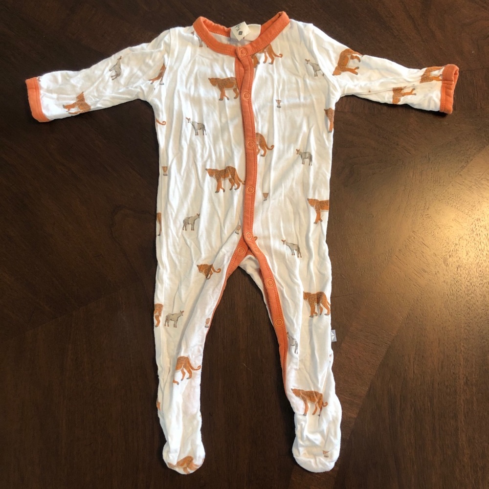 Kyte Baby African 0-3 Months Snap Footie